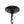 LightFixturesUSA-Vintage Clear Glass Wide Bell Jar Lantern Pendant / Semi Flush-Ceiling Light-Black-