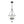 LightFixturesUSA-Vintage Clear Glass Wide Bell Jar Lantern Pendant / Semi Flush-Ceiling Light-Black-