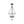LightFixturesUSA-Vintage Clear Glass Wide Bell Jar Lantern Pendant / Semi Flush-Ceiling Light-Black-