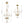 LightFixturesUSA-Vintage Clear Glass Wide Bell Jar Lantern Pendant / Semi Flush-Ceiling Light-Black-