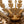 LightFixturesUSA-Vintage Distressed Gold Leaf Basket Semi Flush Mount-Ceiling Light-22.6 in-