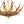 LightFixturesUSA-Vintage Distressed Gold Leaf Basket Semi Flush Mount-Ceiling Light-22.6 in-