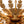 LightFixturesUSA-Vintage Distressed Gold Leaf Basket Semi Flush Mount-Ceiling Light-22.6 in-