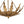 LightFixturesUSA-Vintage Distressed Gold Leaf Basket Semi Flush Mount-Ceiling Light-22.6 in-