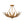 LightFixturesUSA-Vintage Distressed Gold Leaf Basket Semi Flush Mount-Ceiling Light-22.6 in-