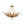 LightFixturesUSA-Vintage Distressed Gold Leaf Basket Semi Flush Mount-Ceiling Light-22.6 in-