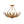 LightFixturesUSA-Vintage Distressed Gold Leaf Basket Semi Flush Mount-Ceiling Light-22.6 in-