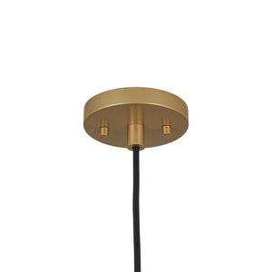 LightFixturesUSA-Vintage Luxe Brass Metal Oversized Dome Pendant Light-Chandelier-23.6 in.-