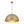 LightFixturesUSA-Vintage Luxe Brass Metal Oversized Dome Pendant Light-Chandelier-23.6 in.-