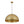 LightFixturesUSA-Vintage Luxe Brass Metal Oversized Dome Pendant Light-Chandelier-23.6 in.-