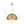 LightFixturesUSA-Vintage Luxe Brass Metal Oversized Dome Pendant Light-Chandelier-23.6 in.-