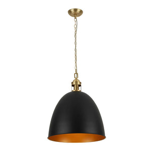 LightFixturesUSA - Vintage Luxe Farmhouse Large Iron Bell Pendant Light - Pendant Light - White - 