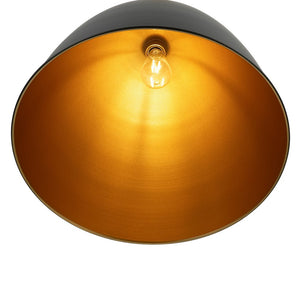 LightFixturesUSA - Vintage Luxe Farmhouse Large Iron Bell Pendant Light - Pendant Light - White - 