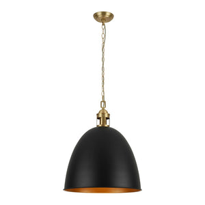 LightFixturesUSA - Vintage Luxe Farmhouse Large Iron Bell Pendant Light - Pendant Light - White - 