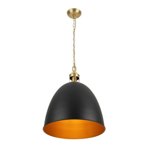 LightFixturesUSA - Vintage Luxe Farmhouse Large Iron Bell Pendant Light - Pendant Light - White - 
