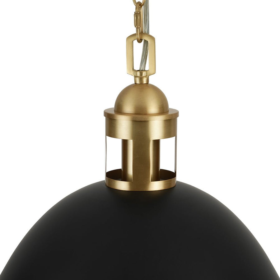 LightFixturesUSA - Vintage Luxe Farmhouse Large Iron Bell Pendant Light - Pendant Light - White - 