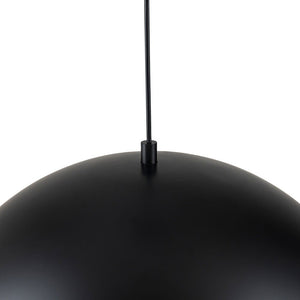 LightFixturesUSA - Vintage Luxe Gradient Black Gold Oversized Iron Dome Pendant - Pendant Light - 23.6 in - 