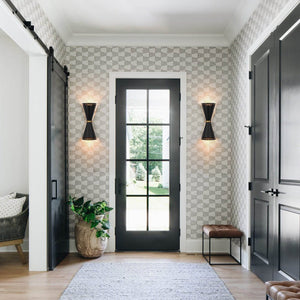 LightFixturesUSA - Vintage Up Down Hourglass Flush Mount Wall Light - Wall Sconce - 1 Pack - 