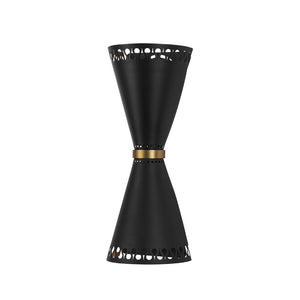 LightFixturesUSA - Vintage Up Down Hourglass Flush Mount Wall Light - Wall Sconce - 1 Pack - 