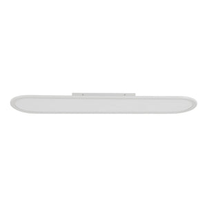 LightFixturesUSA - White Long Oval Warm Dimmable LED Semi Flush Mount - Ceiling Light - 35.4 in - 