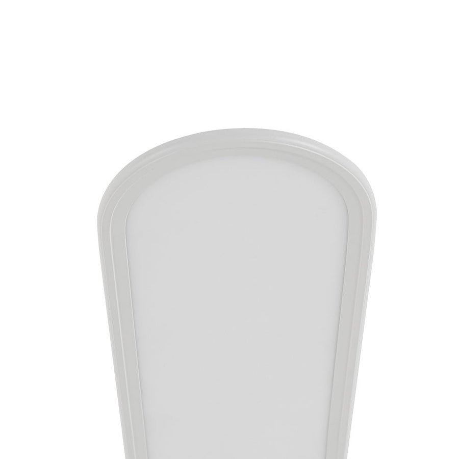 LightFixturesUSA - White Long Oval Warm Dimmable LED Semi Flush Mount - Ceiling Light - 35.4 in - 