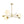 Load image into Gallery viewer, LightFixturesUSA - Wind - Vane Tiered 3 - Light Opal Glass Globe Sputnik Chandelier - Chandelier - Brass - 
