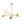 Load image into Gallery viewer, LightFixturesUSA - Wind - Vane Tiered 3 - Light Opal Glass Globe Sputnik Chandelier - Chandelier - Brass - 
