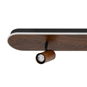 LightFixturesUSA - Wood Oval LED Adjustable Spotlight Ceiling Track Light - Ceiling Light - Oak - 