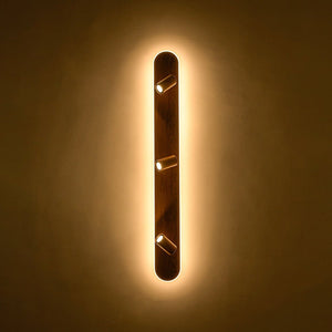 LightFixturesUSA - Wood Oval LED Adjustable Spotlight Ceiling Track Light - Ceiling Light - Oak - 