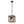 1-Light Square Wood Pendant Light
