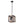 1-Light Square Wood Pendant Light