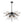 10-Light Geometric Sputnik Sunburst Chandelier