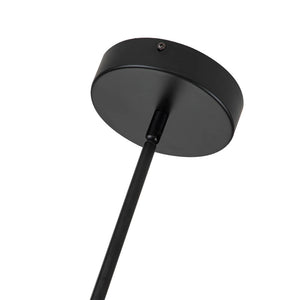 3-Light LED Tube Sputnik Chandelier