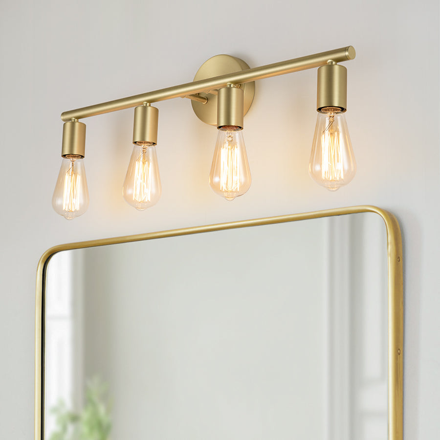 4-light Brass Vanity Wall Light