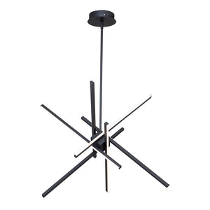 6-Light LED Rod Sputnik Chandelier