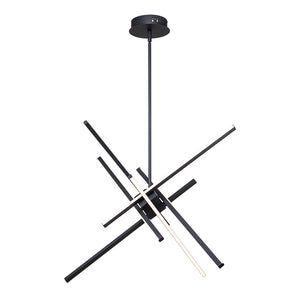 6-Light LED Rod Sputnik Chandelier