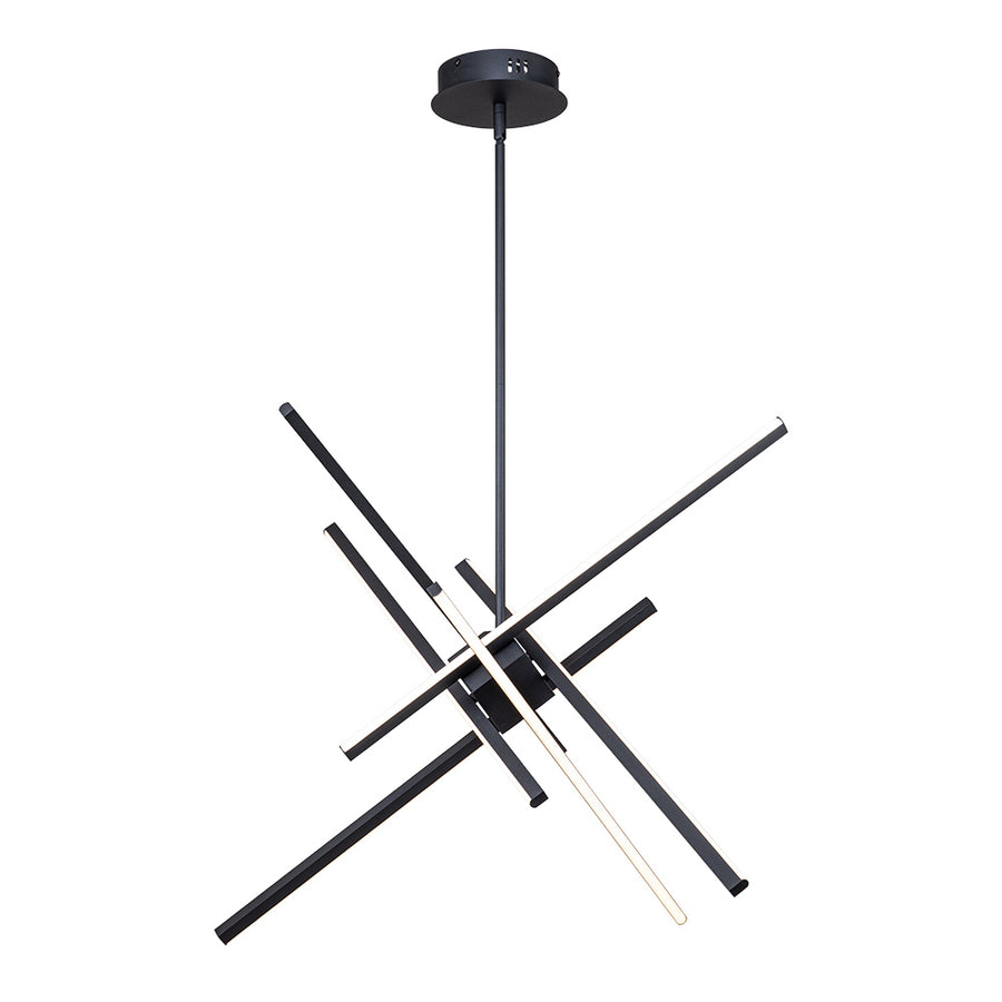Modern 6-Light LED Rod Sputnik Chandelier | LightFixturesUSA | Sirius