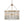 Load image into Gallery viewer, 6-Light Aged Silver Fringe Glass Chandelier
