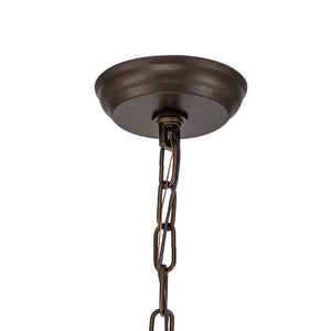 Classic 8-Light Sphere Chandelier with Crystal Accents