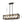 Farmhouse 5-Light Rectangle Wood Chandelier
