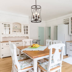 Farmhouse Metal Cylinder Pendant Light