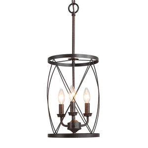 Farmhouse Metal Cylinder Pendant Light