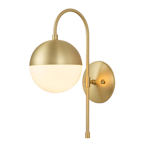 Goose Arm Globe Wall Sconce