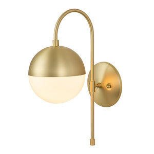 Goose Arm Globe Wall Sconce