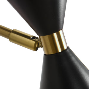 Mid-Century Modern Black Wall Sconce