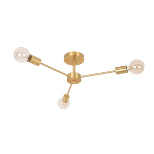 Mid-century Modern Brass Sputnik Chandelier