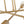 Mid-century Sputnik Semi Flush Mount Brass Chandelier