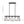 Modern Farmhouse 5-light Kitchen Island Faux Wood Linear Chandelier Pendant