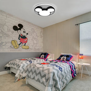 Dimmable Modern Mickey Design LED Flush Ceiling Light