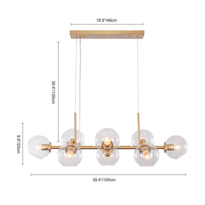 Modern Mid-Century Globe Kitchen Island Pendant Light